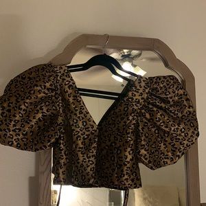 Leopard Print Topshop Top